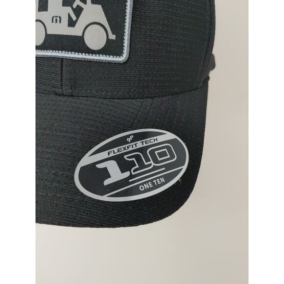 Flexfit 110 One Ten Snapback Hat Forklift Embroidered Logo Black - Picture 5 of 11